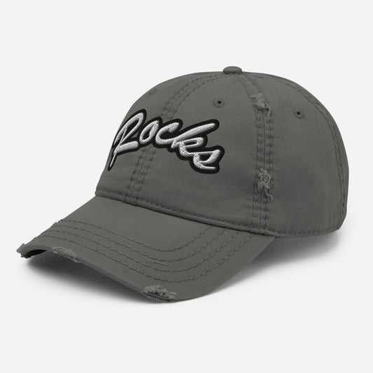 ROCKS logo-Distressed Dad Hat