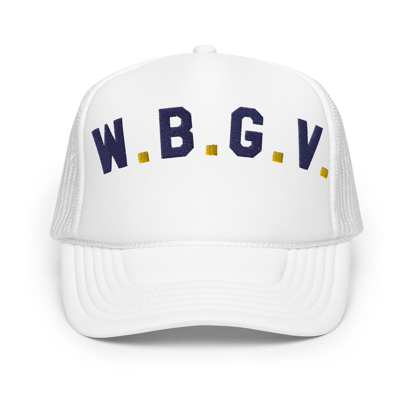 W.B.G.V. (blue-gold type)-Foam trucker hat