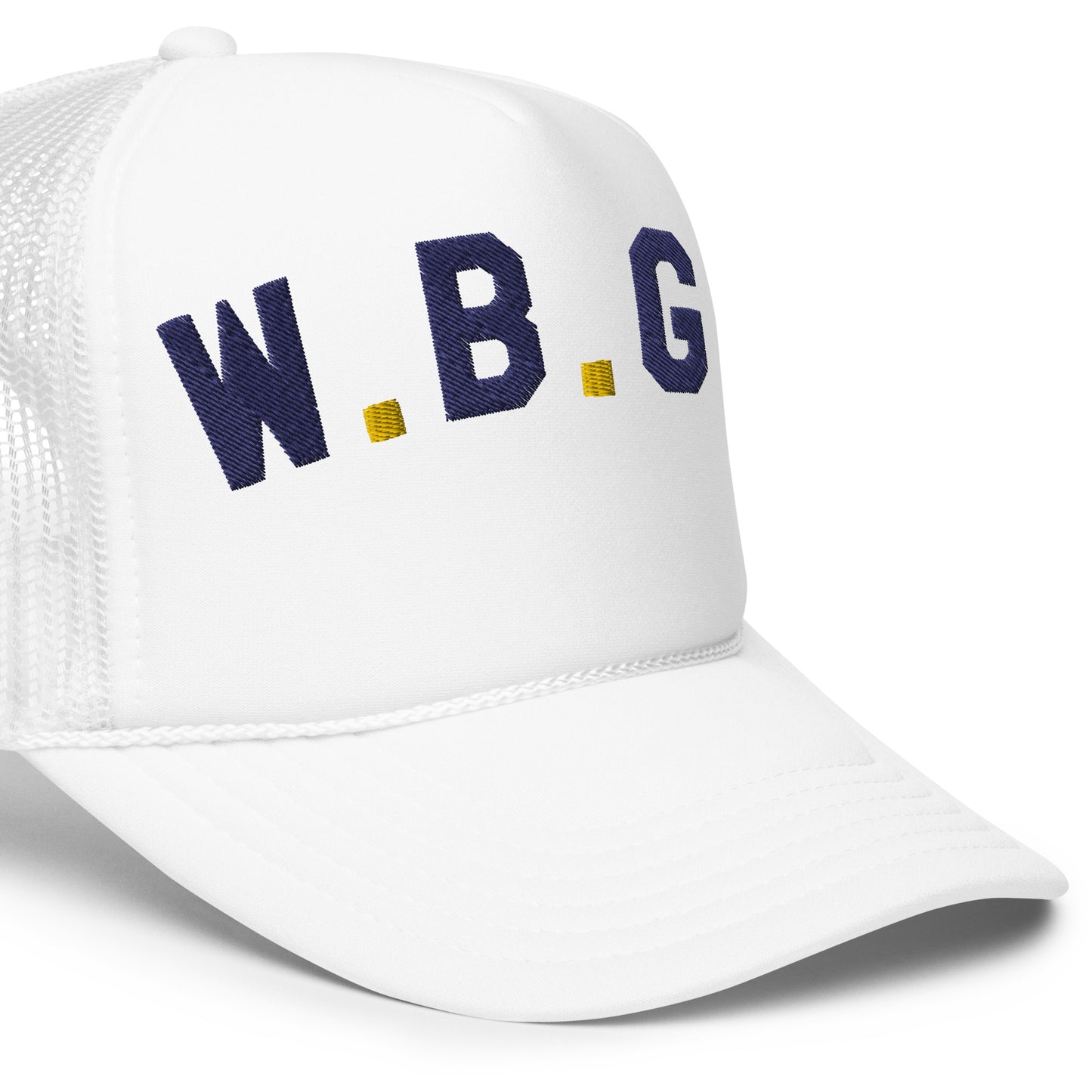 W.B.G.V. (blue-gold type)-Foam trucker hat