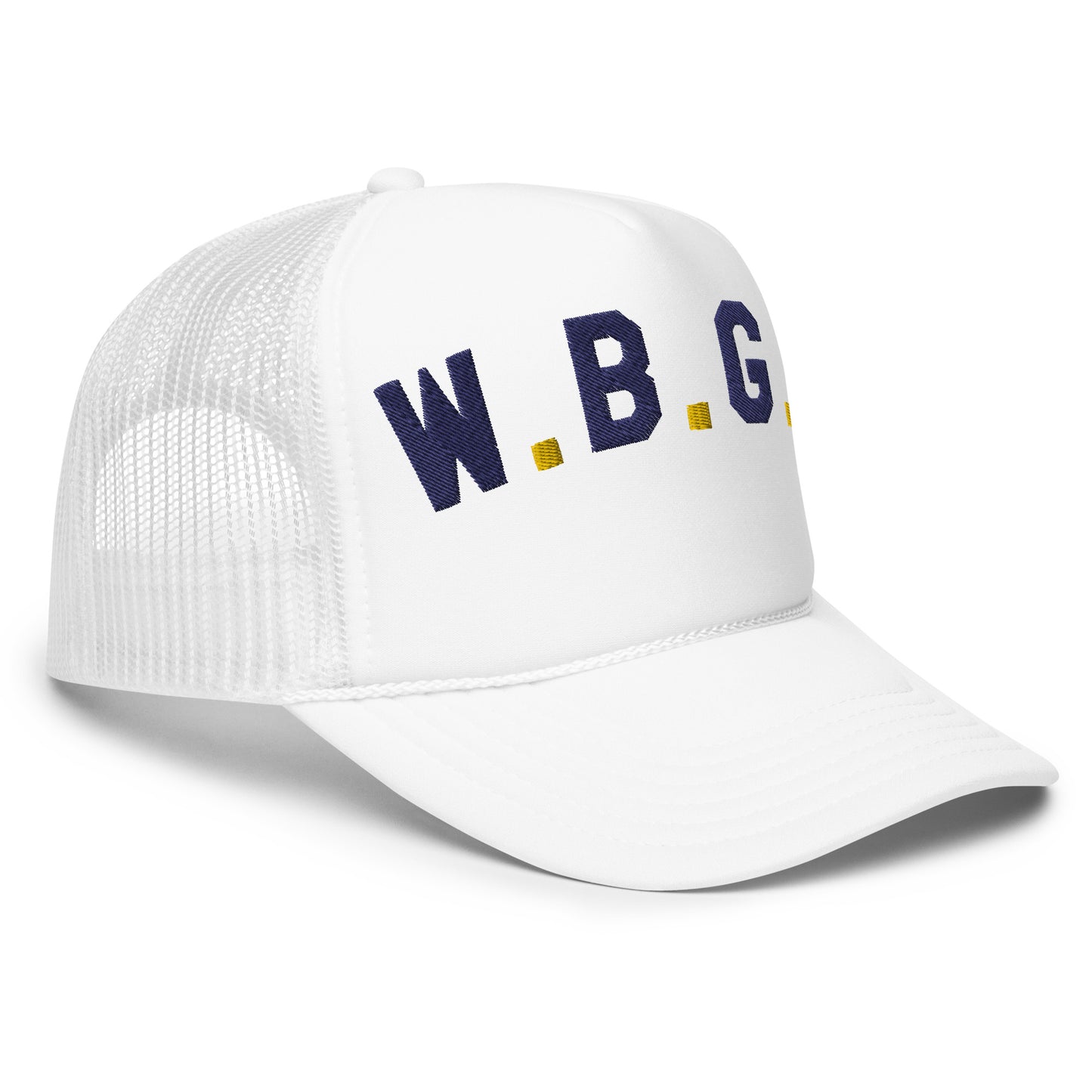 W.B.G.V. (blue-gold type)-Foam trucker hat