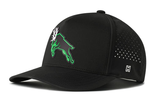 Green Buck Performance 5-Panel Hat | Stag Flexfit Snapback
