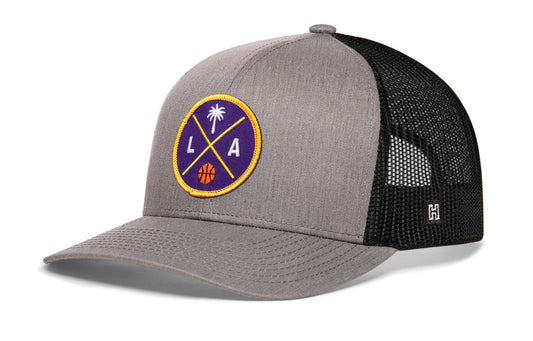 Los Angeles Trucker Hat  |  LA X Basketball Snapback