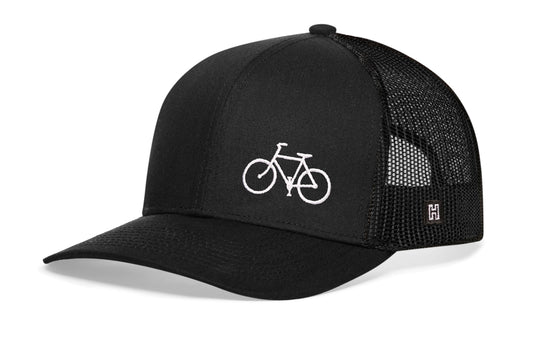 Bicycle Trucker Hat | Black Outdoors Snapback