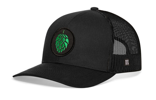 Hops Trucker Hat | Black Beer Snapback