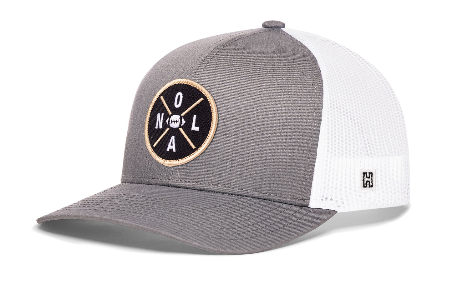 New Orleans Trucker Hat  |  Black NOL X Football Snapback