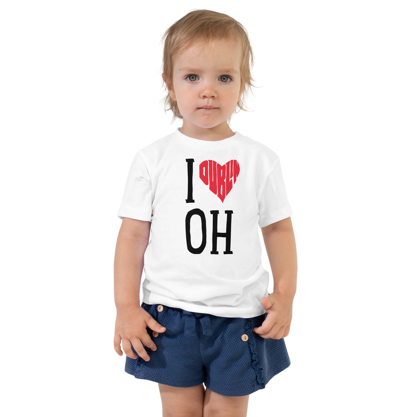 I HEART (DUBLIN HANDSCRIBED GRAPHIC) OH-Toddler Short Sleeve Tee