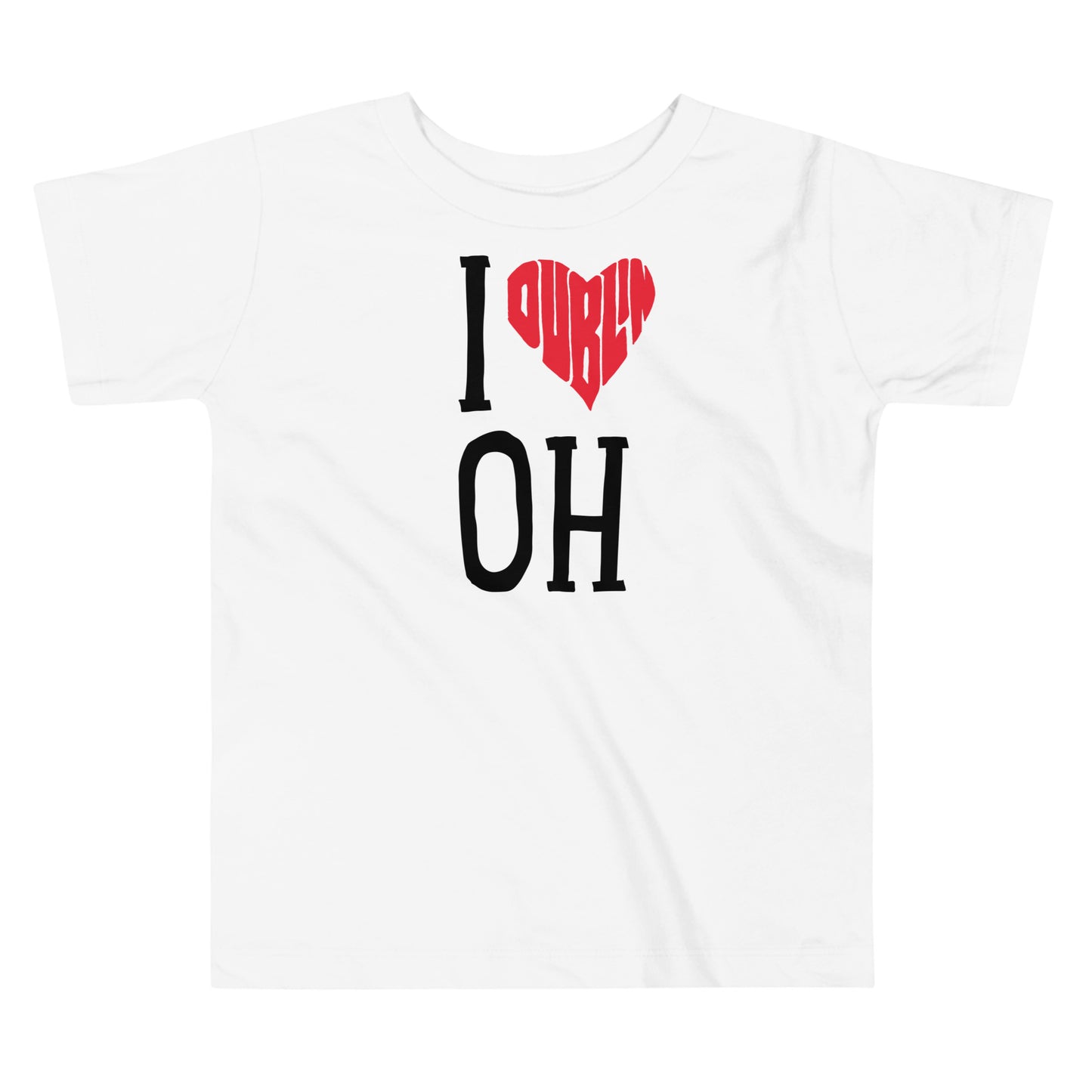 I HEART (DUBLIN HANDSCRIBED GRAPHIC) OH-Toddler Short Sleeve Tee