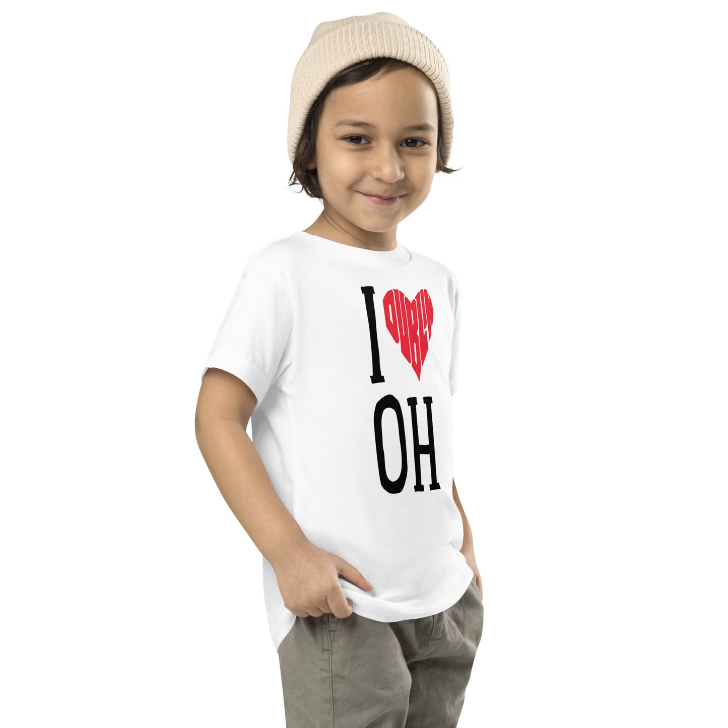 I HEART (DUBLIN HANDSCRIBED GRAPHIC) OH-Toddler Short Sleeve Tee