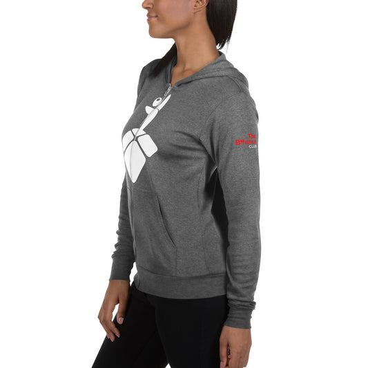 TBC ICON (large front)_TBC identity (left sleeve)-Unisex zip hoodie