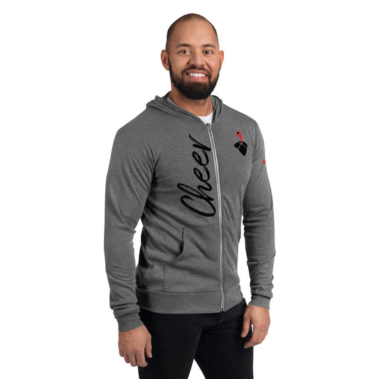 CHEER_TBC ICON (small left chest)-Unisex zip hoodie