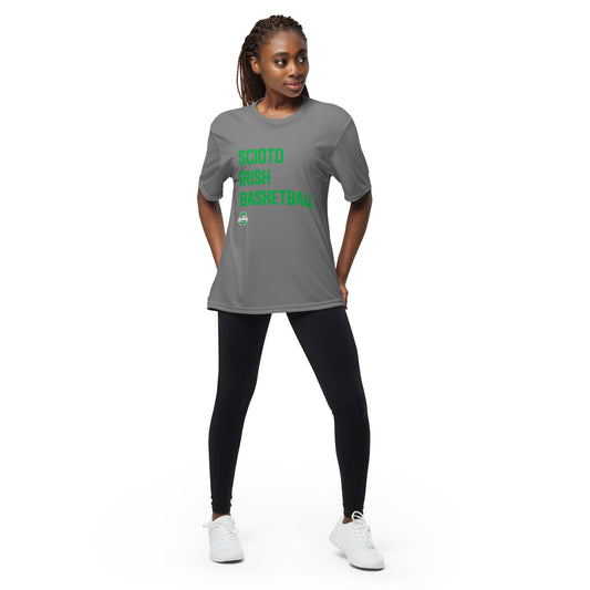 LEFT ALIGNED_SCIOTO IRISH BASKETBALL-Unisex performance crew neck t-shirt