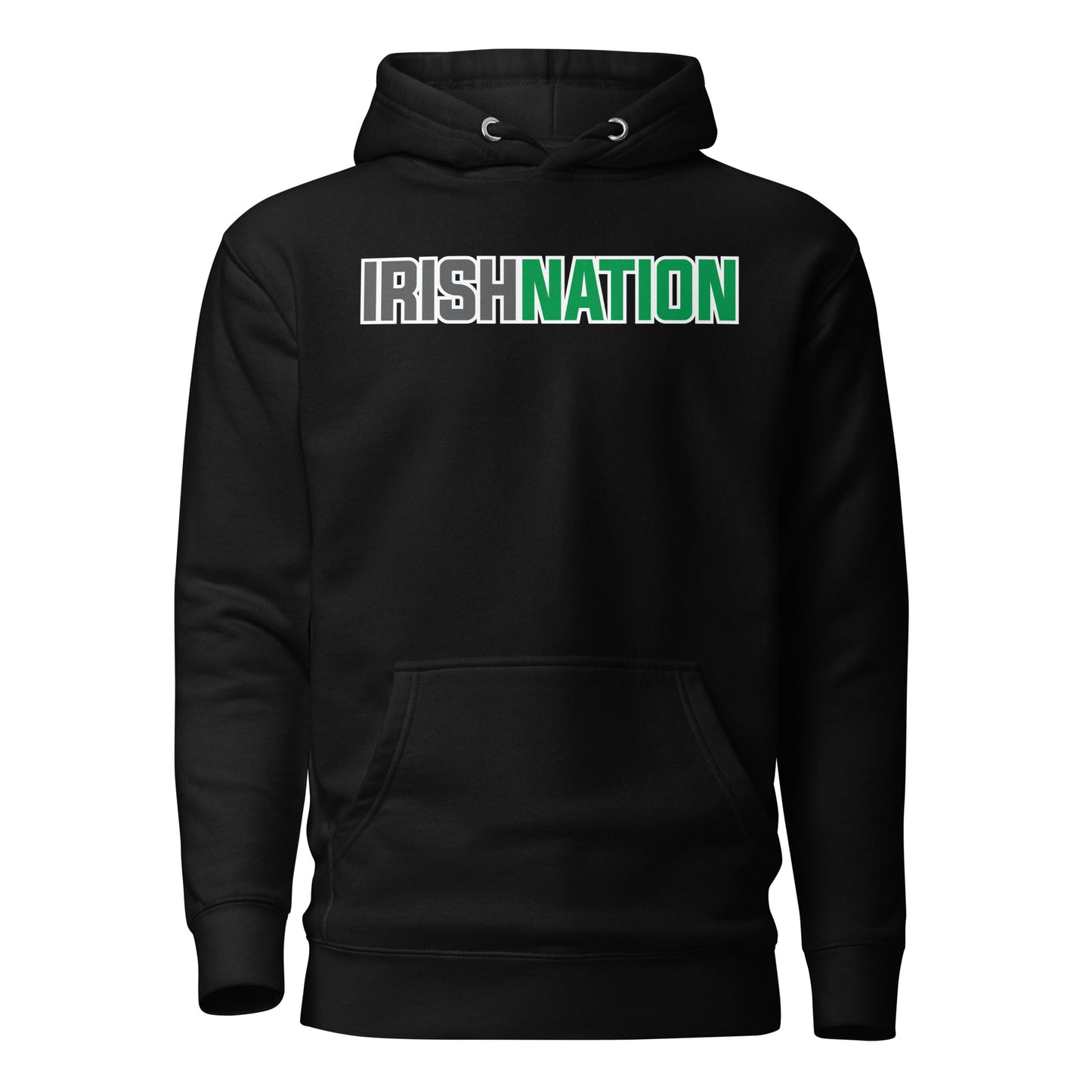 IRISH NATION_WHITE STROKE-Unisex Hoodie