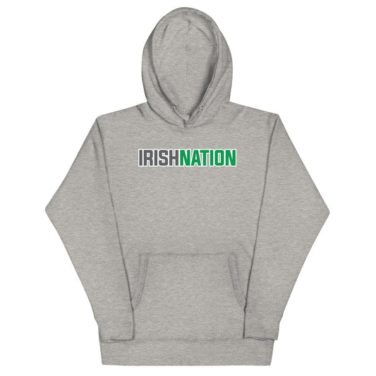 IRISH NATION_WHITE STROKE-Unisex Hoodie