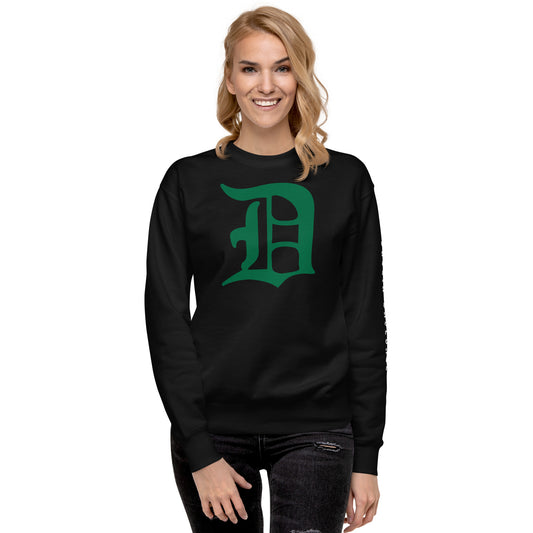 Script D_DUBLIN BASEBALL (sleeve)-Unisex Premium Sweatshirt