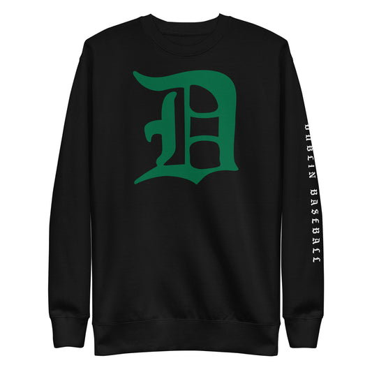 Script D_DUBLIN BASEBALL (sleeve)-Unisex Premium Sweatshirt