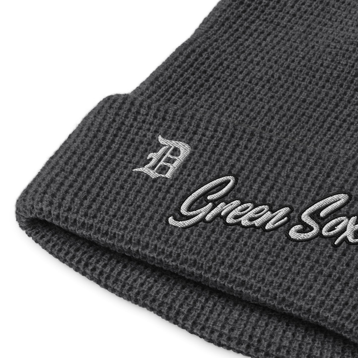 Script D + Script Green Sox - Waffle beanie