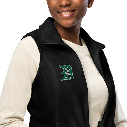Script “D” - Women’s Columbia fleece vest
