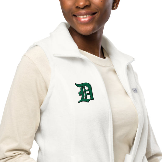 Script “D” - Women’s Columbia fleece vest