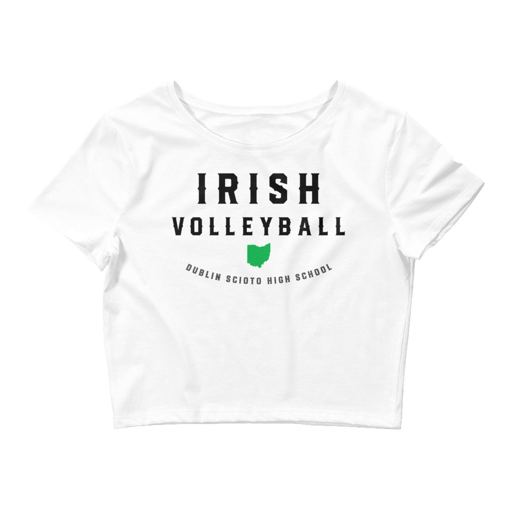 DUBLIN SCIOTO_IRISH_STATE SHAPE - Women’s Crop Tee