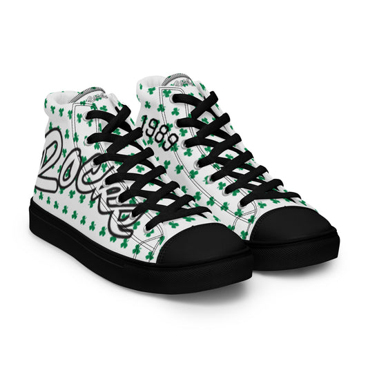 SELLS MIDDLE SCHOOL_PRINCIPLE SACHTLEBEN_BLACK SOLES/LACES-Women’s high top canvas shoes