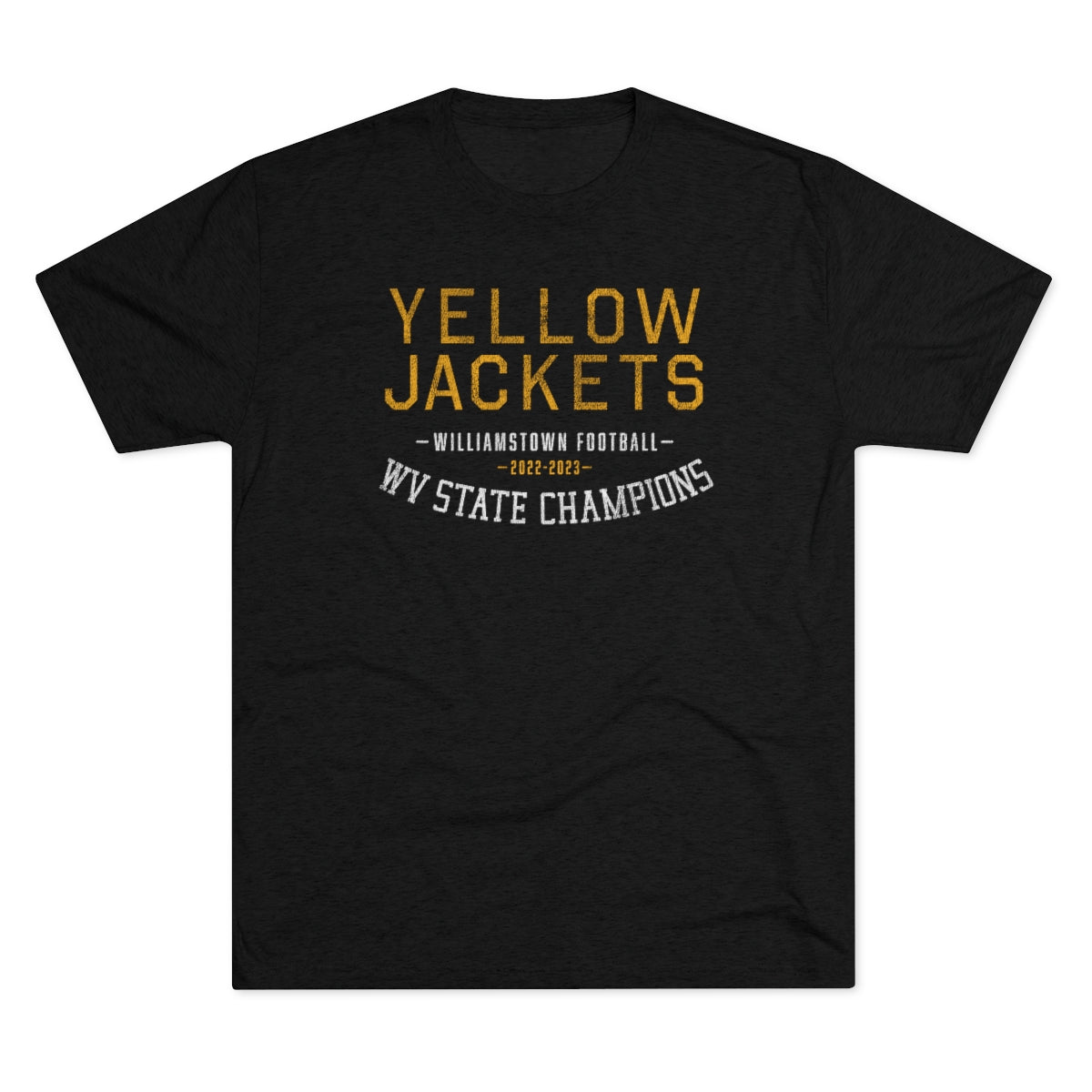 YELLOW JACKETS WV STATE CHAMPIONS-Unisex Tri-Blend Crew Tee