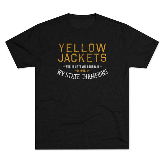 YELLOWJACKETS WV STATE CHAMPIONS-Unisex Tri-Blend Crew Tee
