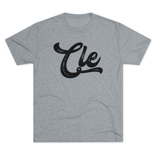 CLE_SCRIPT-Unisex Tri-Blend Crew Tee