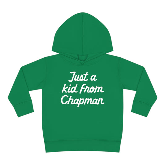 JUST A KID FROM CHAPMAN-Script-Toddler Pullover Fleece Hoodie