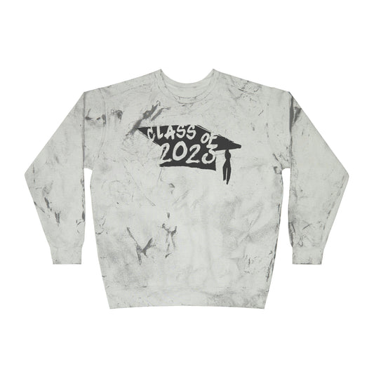 CLASS OF 2023_GRAD CAP-Unisex Color Blast Crewneck Sweatshirt