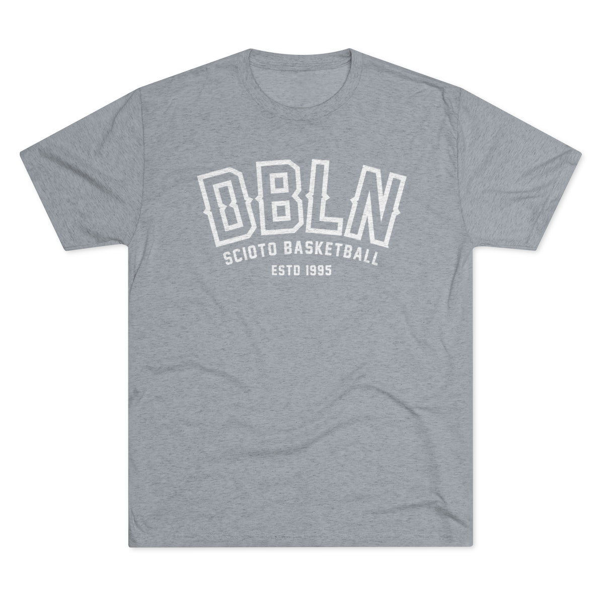 DBLN-SCIOTO BASKETBALL ESTD 1995_Men's Tri-Blend Crew Tee