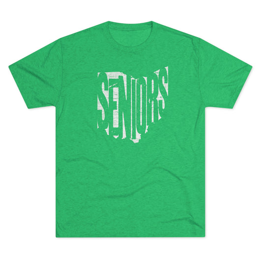 SENIORS_OHIO STATE SHAPE-Unisex Tri-Blend Crew Tee