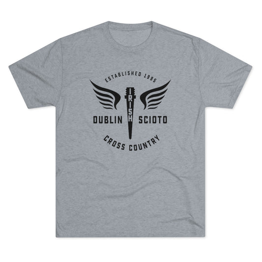 Scioto XC Winged Spike-Men's Tri-Blend Crew Tee