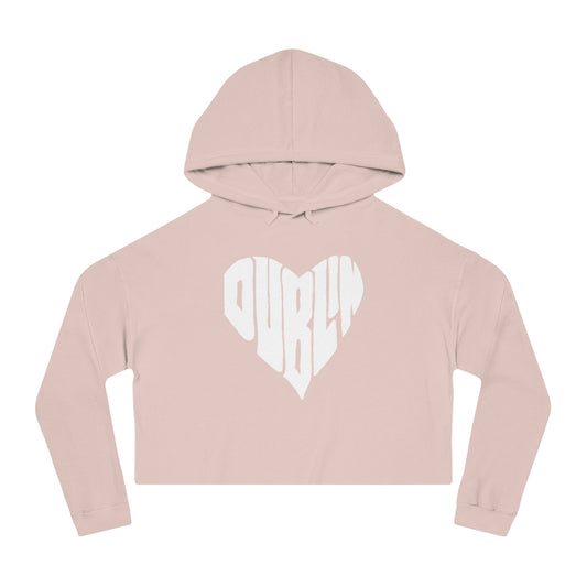 DUBLIN HEART-Women’s Cropped Hooded Sweatshirt