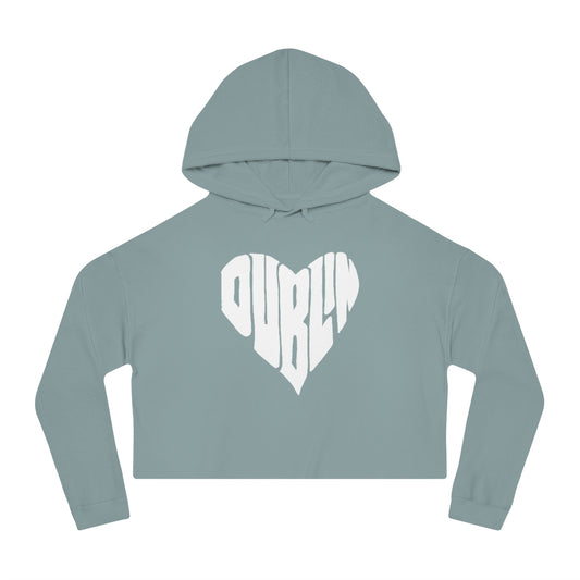 DUBLIN HEART-Women’s Cropped Hooded Sweatshirt
