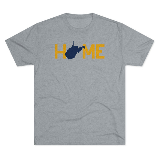 HOME_WV STATE SHAPE SUBSTITUTION-Unisex Tri-Blend Crew Tee