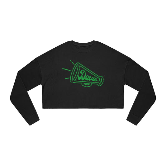 DAVIS CHEER_MEGAPHONE-Women's Cropped Sweatshirt