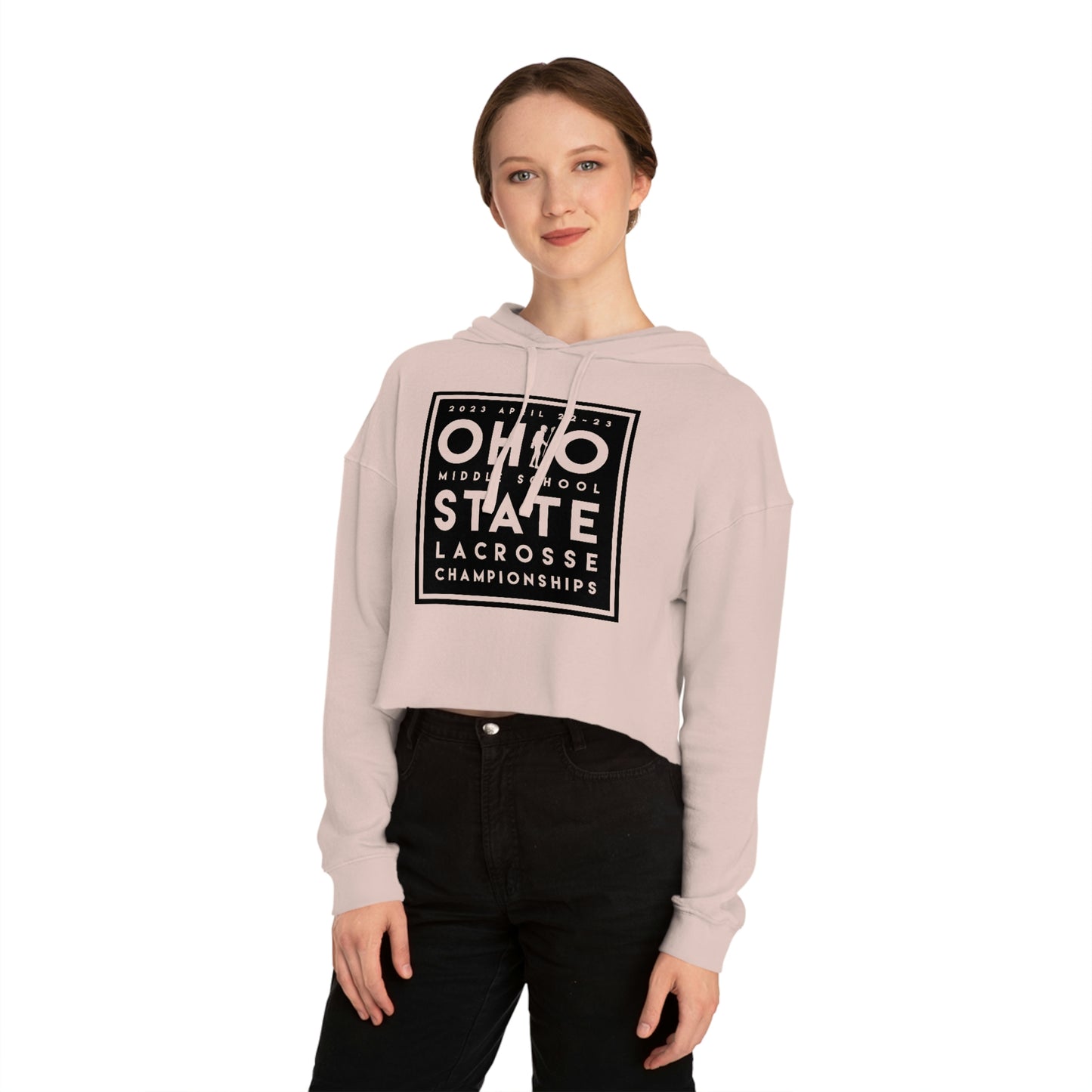 OHIO (PLAYER SUBSTITUTION) STATE LACROSSE CHAMPIONSHIPS-Women’s Cropped Hooded Sweatshirt