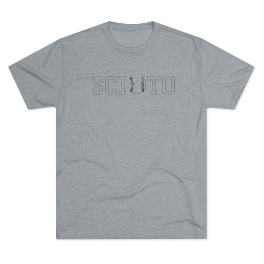 SCIOTO_OUTLINE_BASEBALL SUBSTITUTE-Unisex Tri-Blend Crew Tee