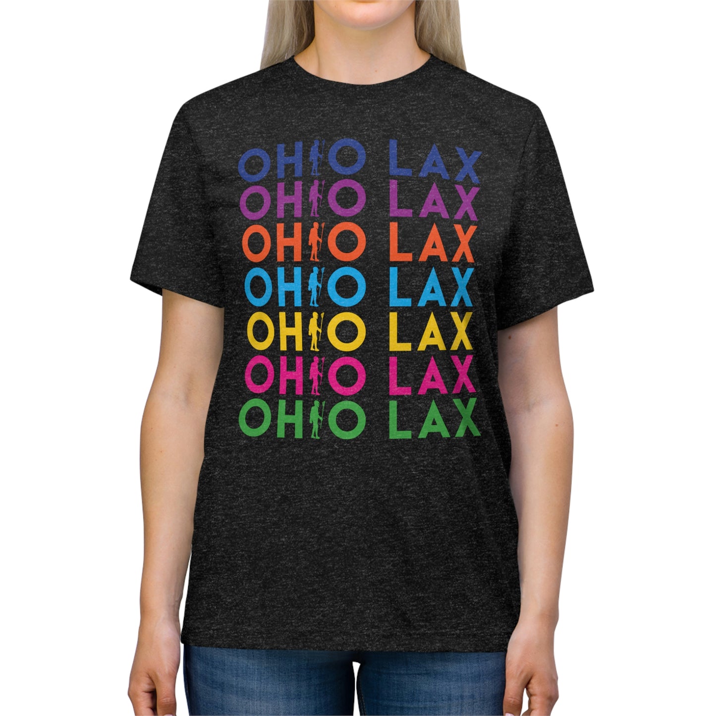 COLOR FADE_OHIO LAX (Player substitution)-Unisex Triblend Tee