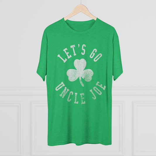 Let's Go Uncle Joe_SHAMROCK-Unisex Tri-Blend Crew Tee