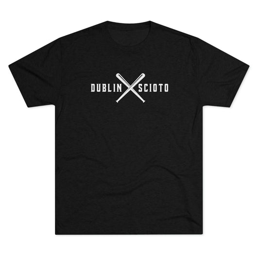 DUBLIN SCIOTO_BATS CROSSED-Unisex Tri-Blend Crew Tee