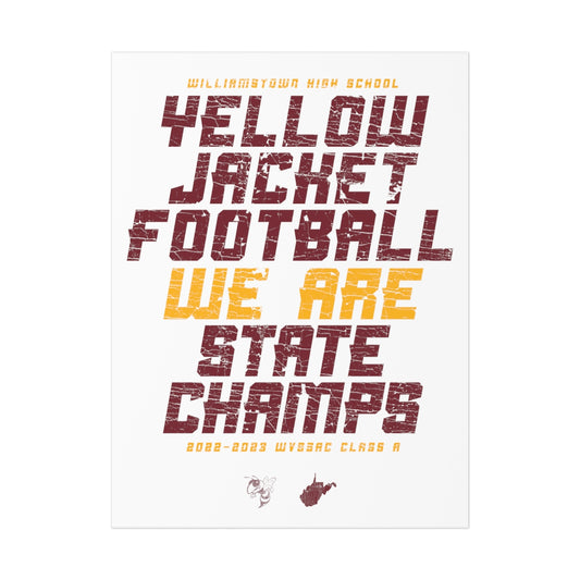 WE ARE STATE CHAMPS-Distressed-18x24-Uncoated Posters