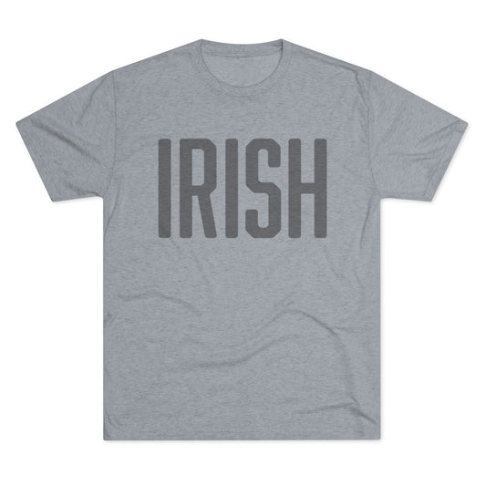 IRISH-70% BLACK_TONE ON TONE - Men's Tri-Blend Crew Tee