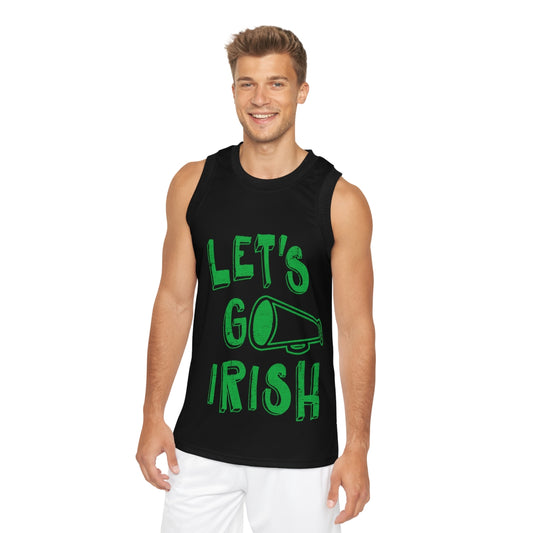 LETS GO IRISH_(back)Logo-Unisex Basketball Jersey (AOP)