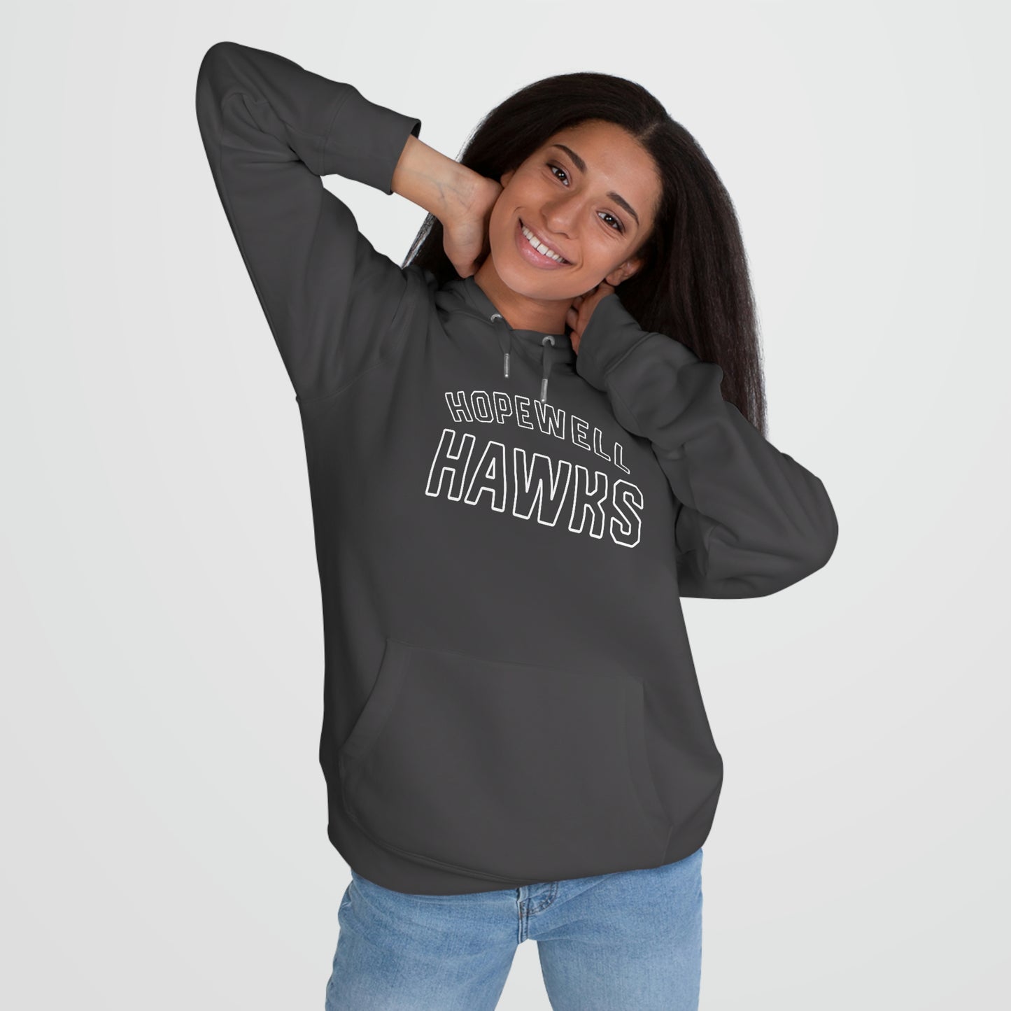 HOPEWELL HAWKS_OUTLINE-King Hooded Sweatshirt