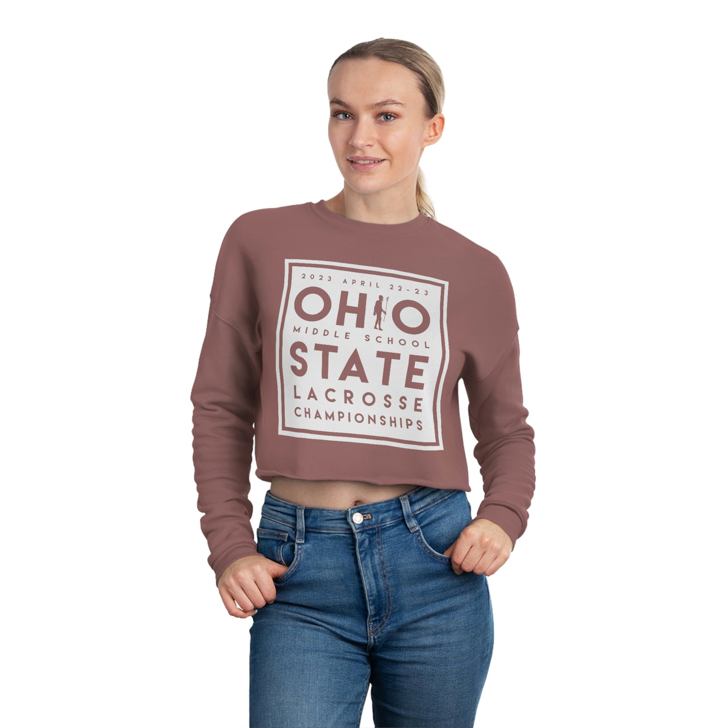 OHIO (PLAYER SUBSTITUTION) STATE LACROSSE CHAMPIONSHIPS-Women's Cropped Sweatshirt