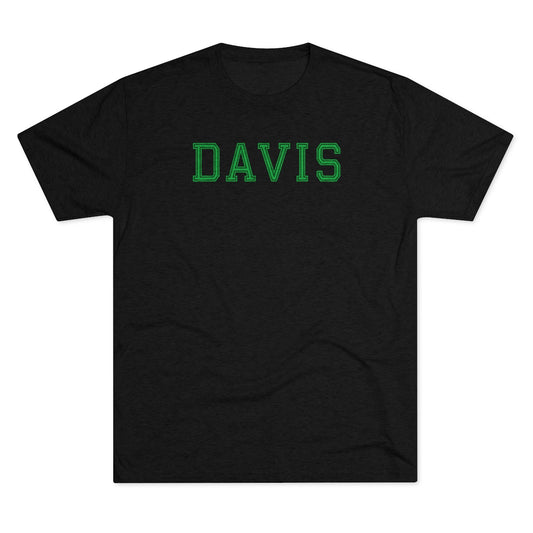 DAVIS-Unisex Tri-Blend Crew Tee