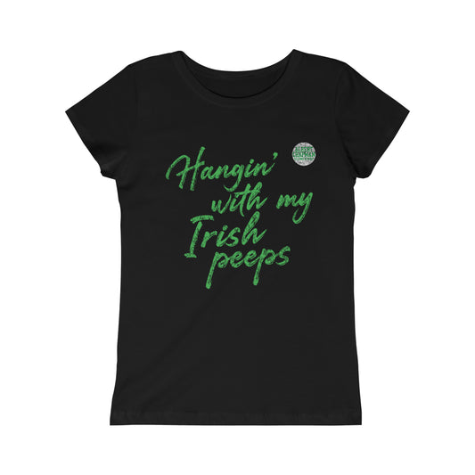 IRISH PEEPS Girls Princess Tee- ALBERT CHAPMAN ELEMENTARY Medallion