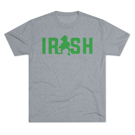 IRISH MAN™ ORIGINAL LOGO-green-Unisex Tri-Blend Crew Tee