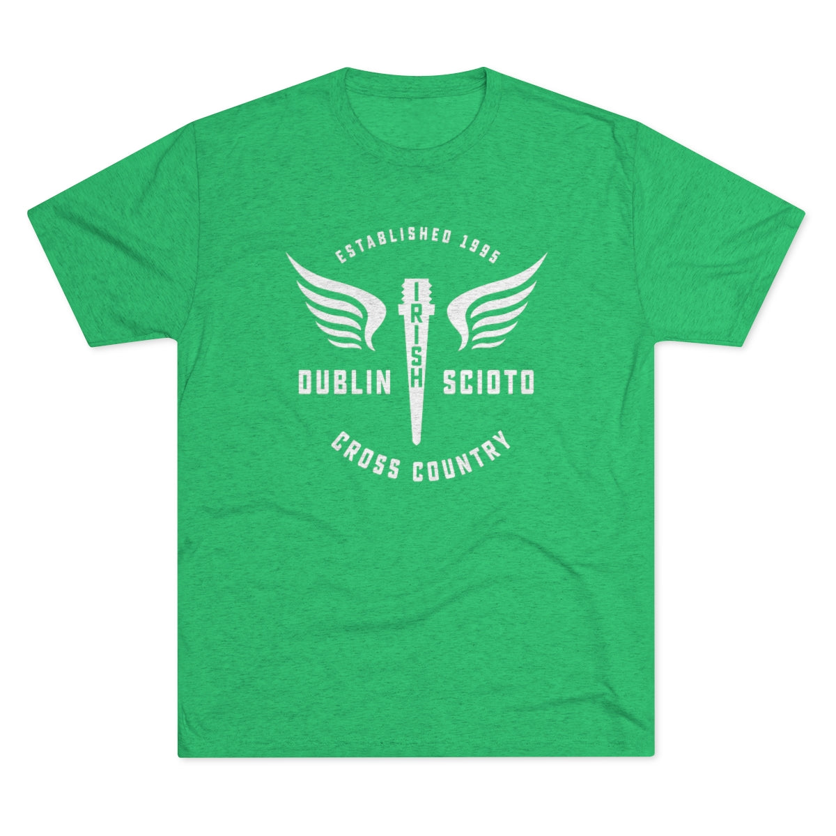 Scioto XC Winged Spike-Men's Tri-Blend Crew Tee